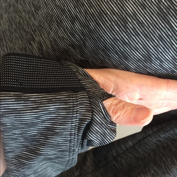 Athleta hoodie black white striped - Picture 9 of 16